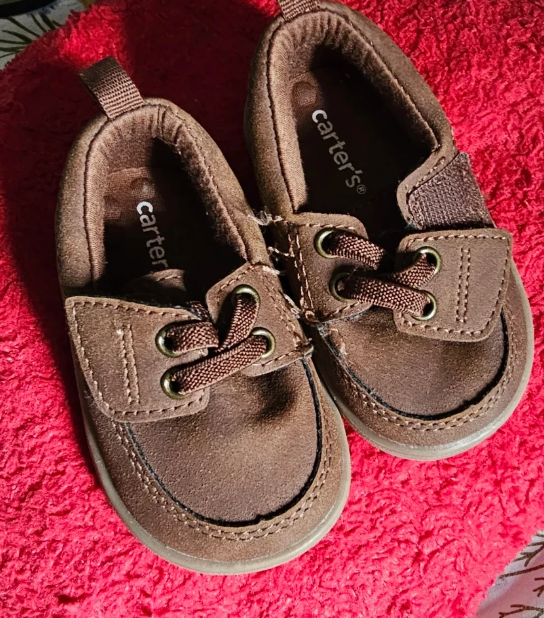 Carter's Toddler Boys Brown Boat Shoes Size 7 - photo 2