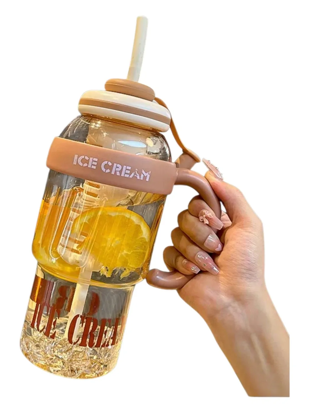 1300ML Ice Cream Cup with Straw - photo 2