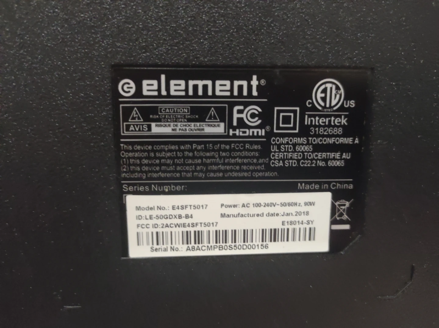 Element 50" 4K UHD TV - photo 4