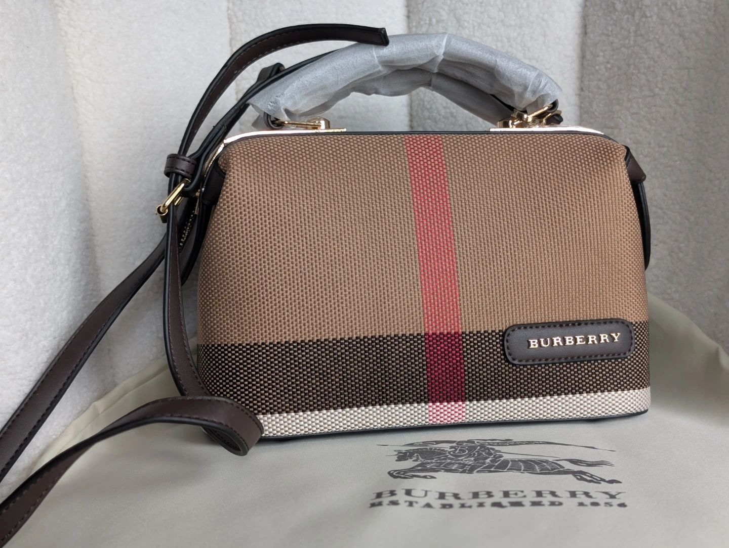 Burberry Canvas Crossbody Bag