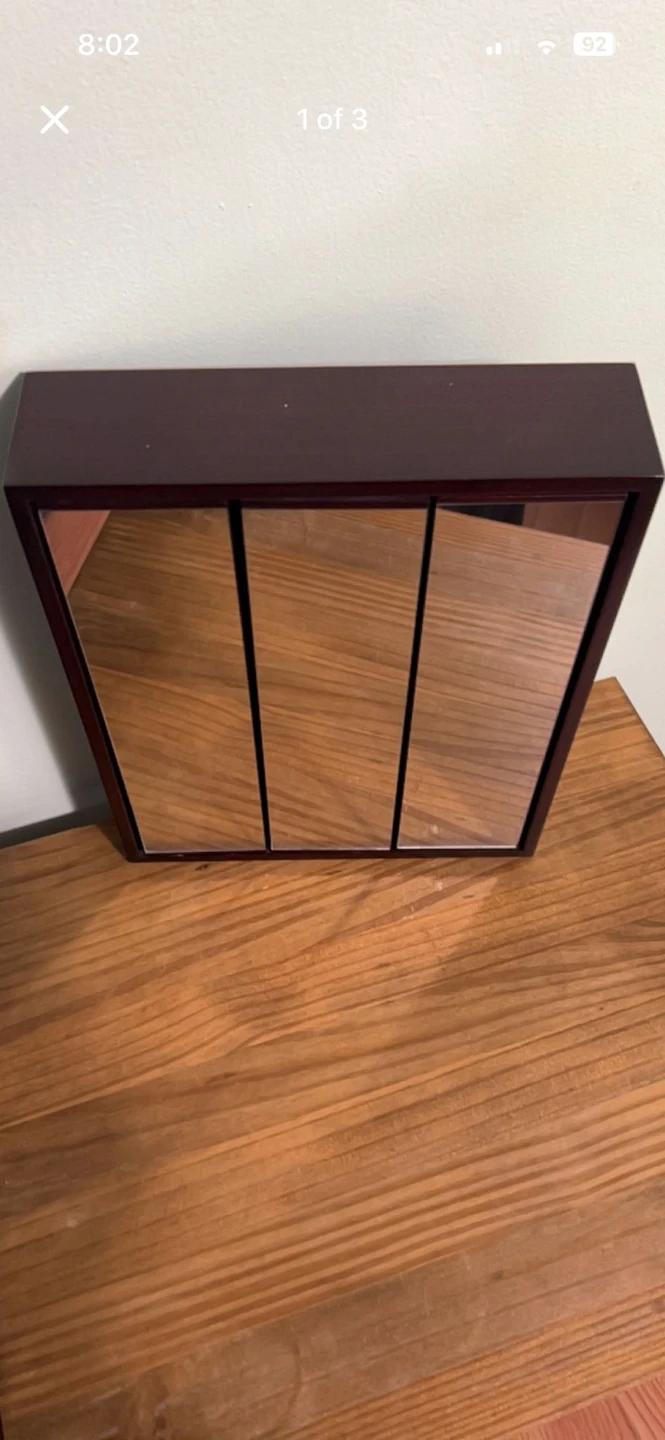 Wooden Jewelry Organizer Stand with Compartments