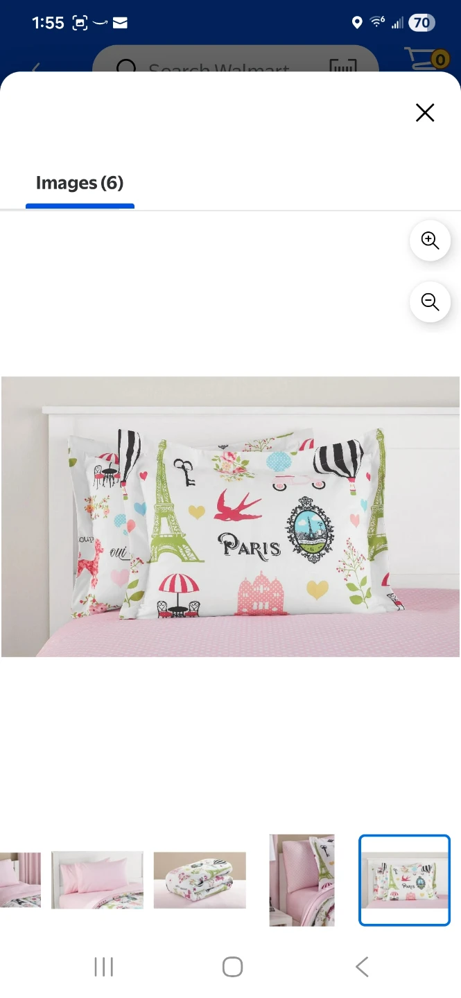 Girls Twin Comforter and Pillow Sham Paris Theme - photo 2