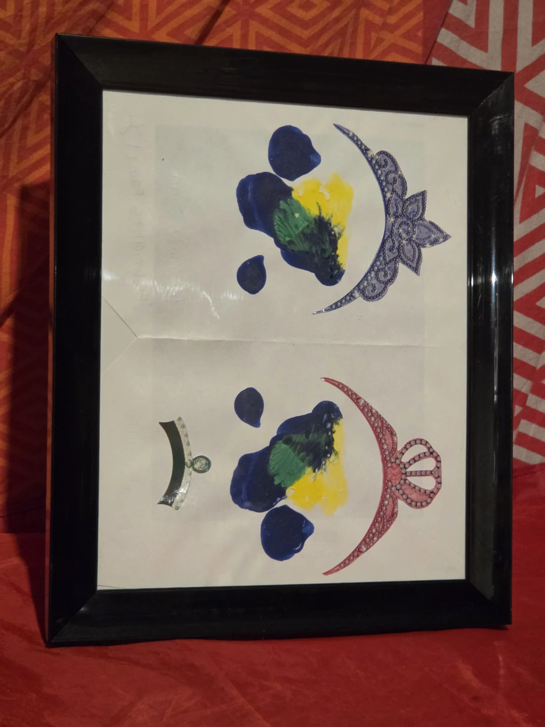 Black Picture Frame with Artwork