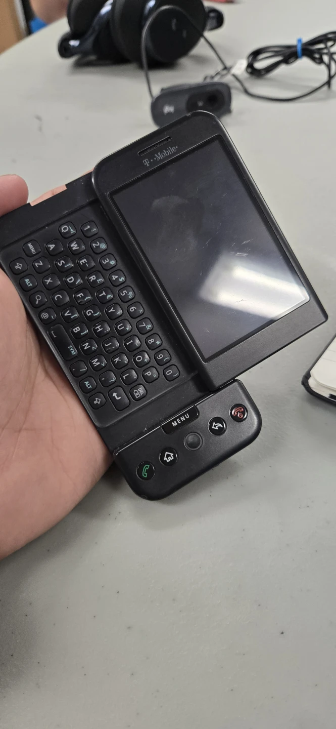 RARE T-Mobile G1 Android Phone with Slide-Out Keyboard