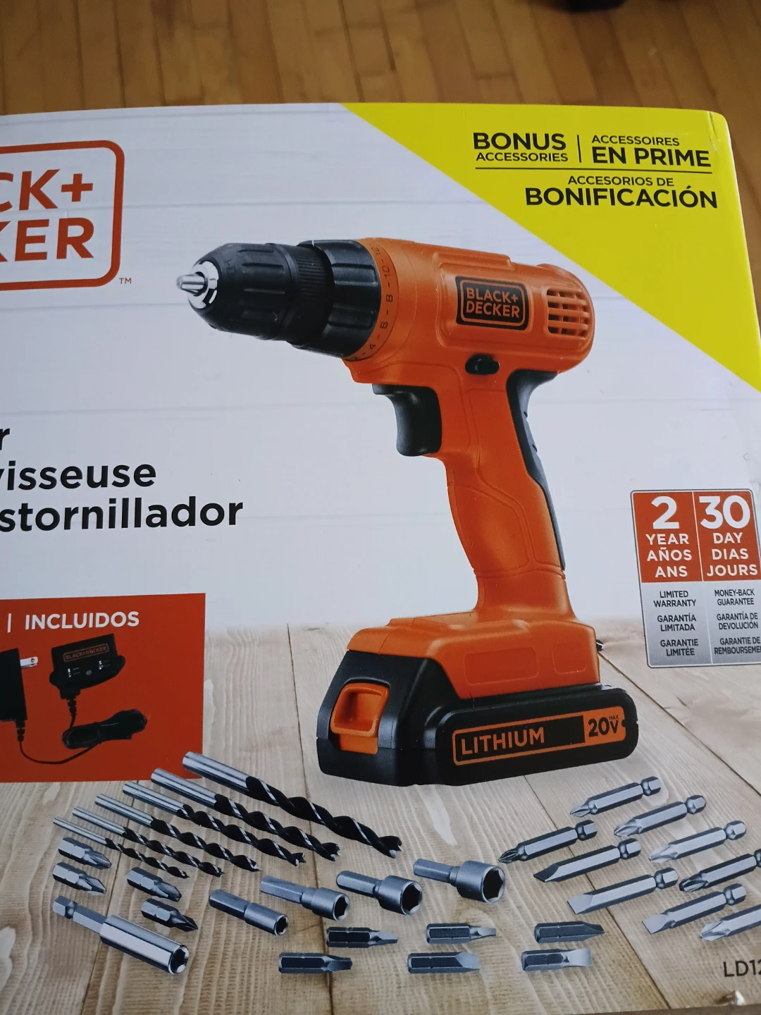 Black+Decker 20V Drill/Driver with Bonus Accessories - photo 2