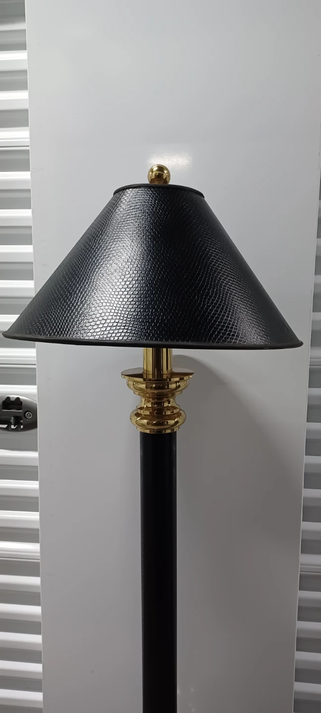 CLASSY STIFFEL FLOOR LAMP Brass/faux leather