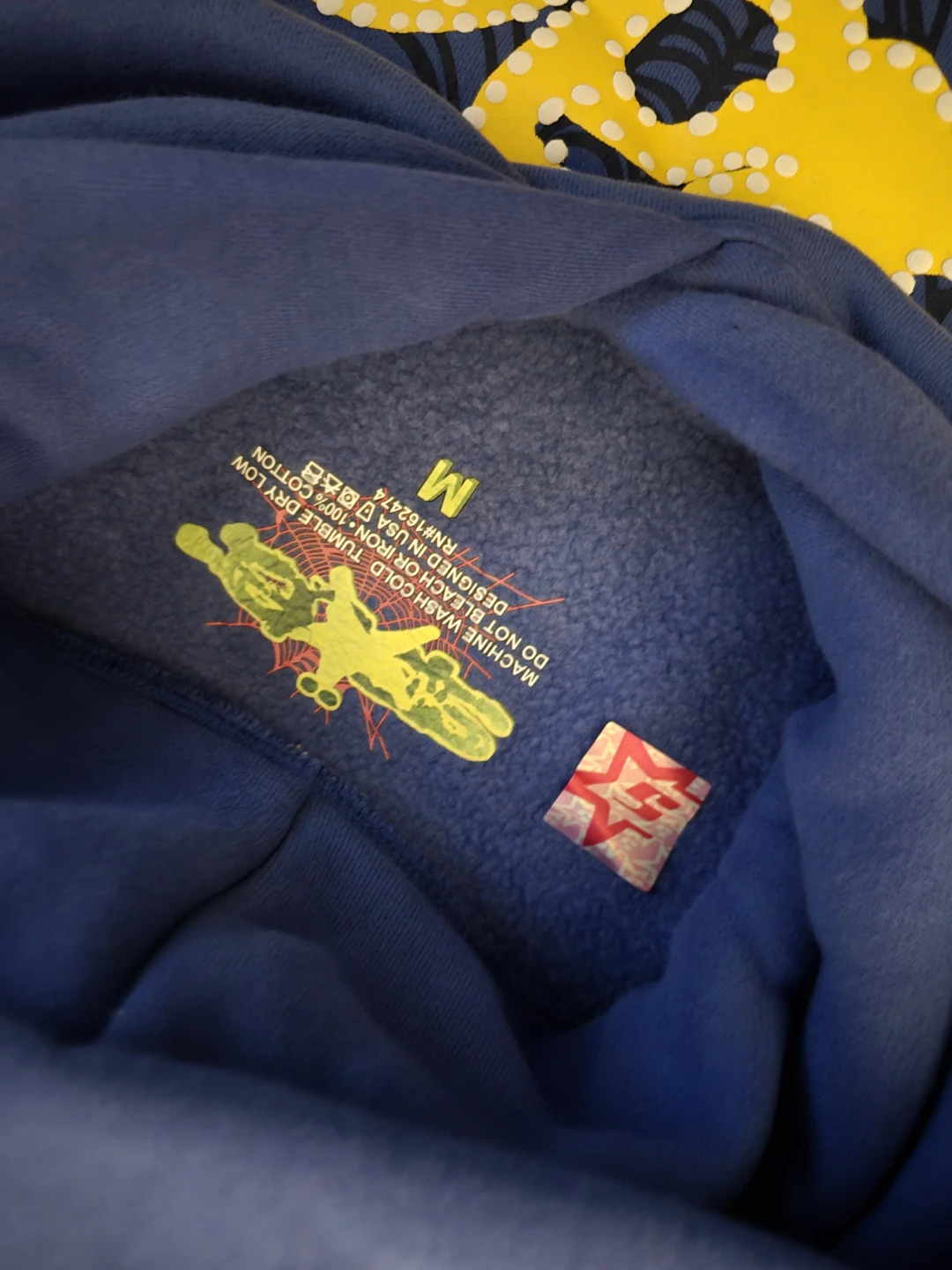 Spider Worldwide Hoodie Size M Blue - photo 5