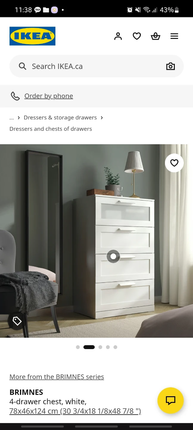 IKEA BRIMNES 4-drawer chest, white - photo 4