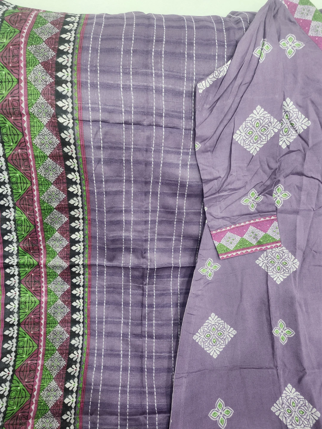 Purple Embroidered 3-Piece Suit - photo 4