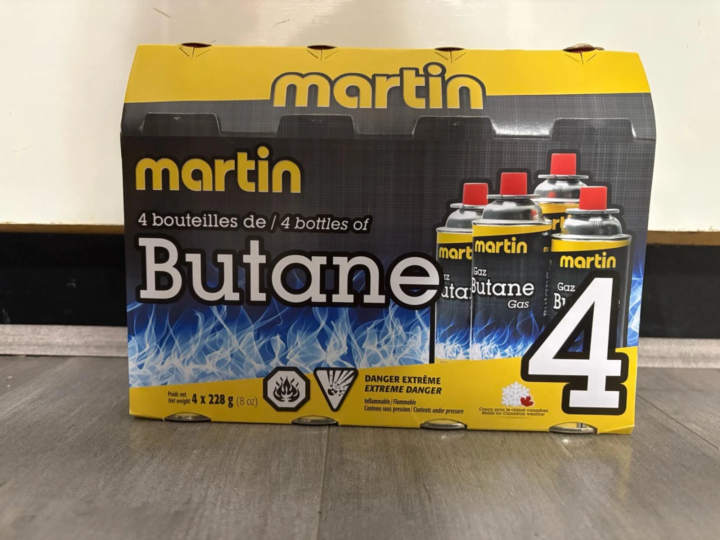 Martin Butane Gas - 4 x 228g Bottles