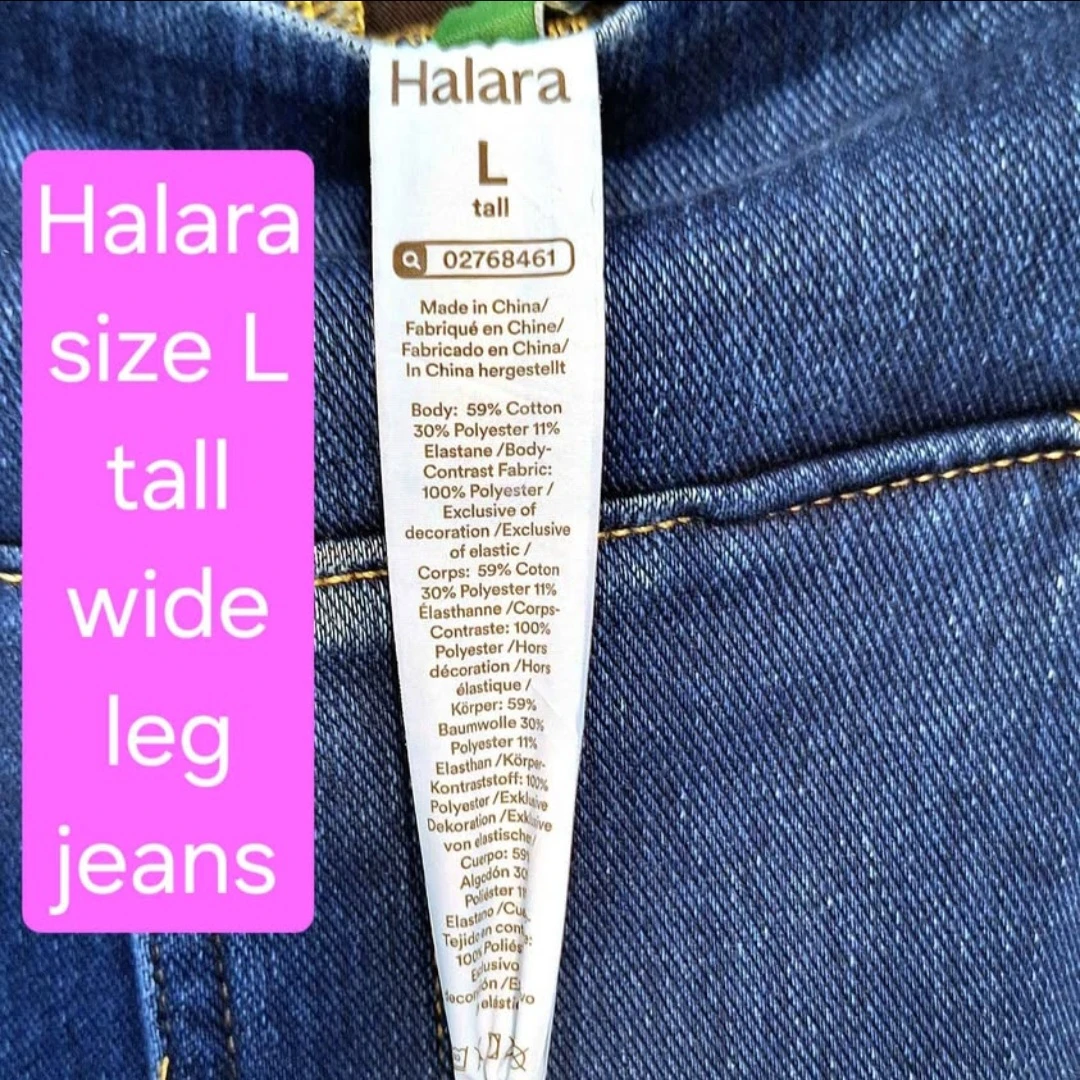 Halara Jeans - NEW - wide leg size L tall - photo 4