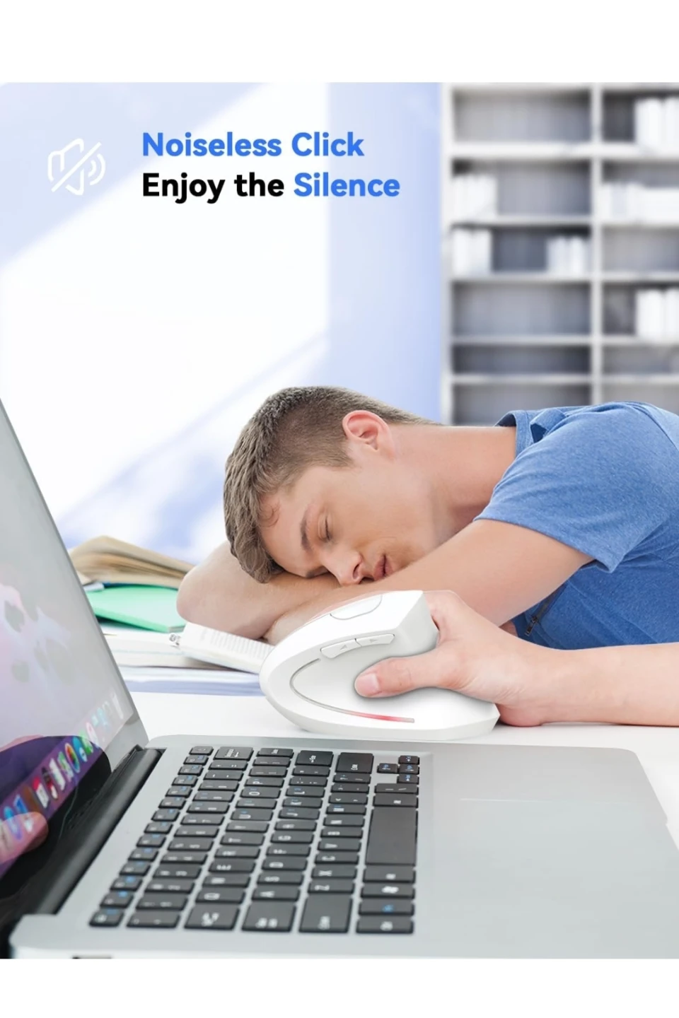 NEW Silent Ergonomic Mouse, 5 modes 6 buttons - photo 3
