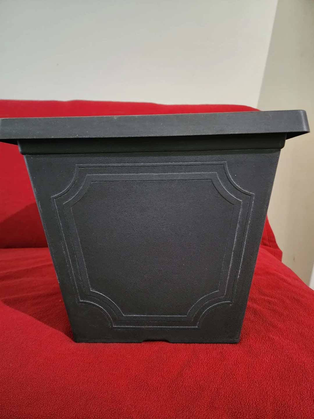 Dark Gray Square Planter Pot - photo 2