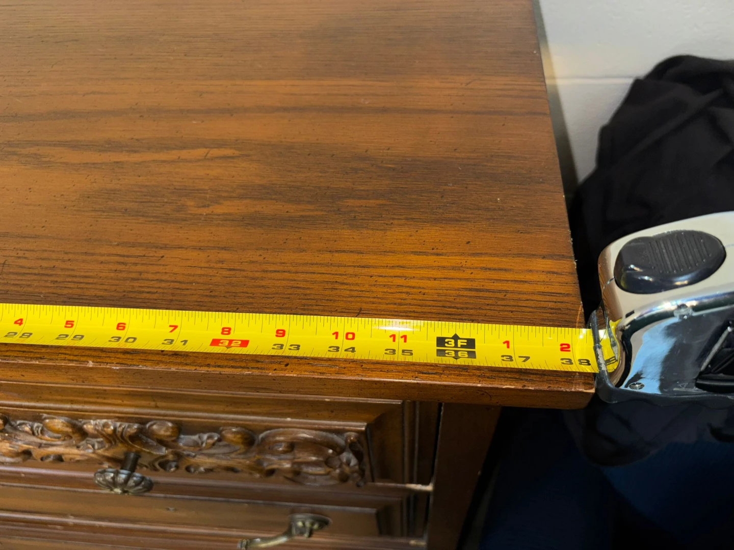 Wooden Dresser with Ornate Carvings - photo 5