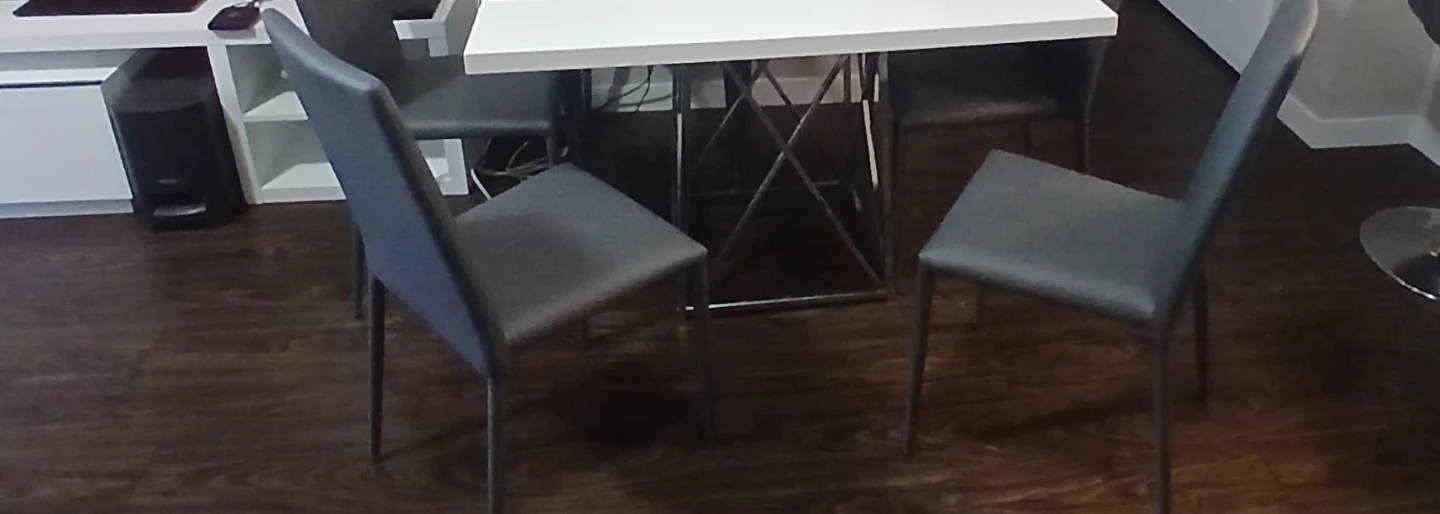 Set of 6 Grey Dining Chairs
