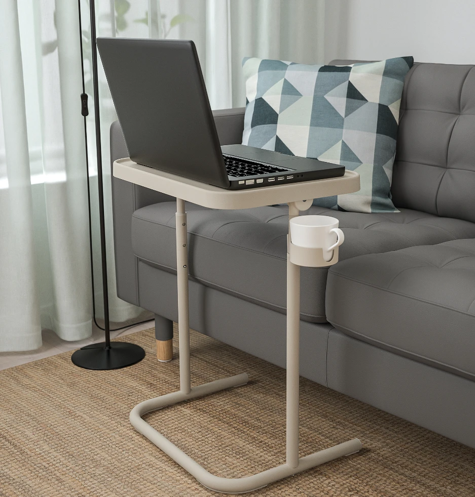 Ikea Adjustable Side Table with Cup Holder - photo 5