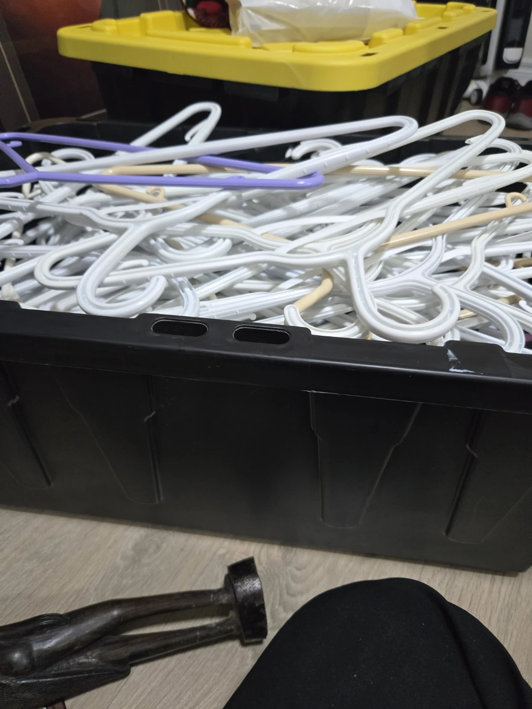 Assorted Plastic Clothes Hangers