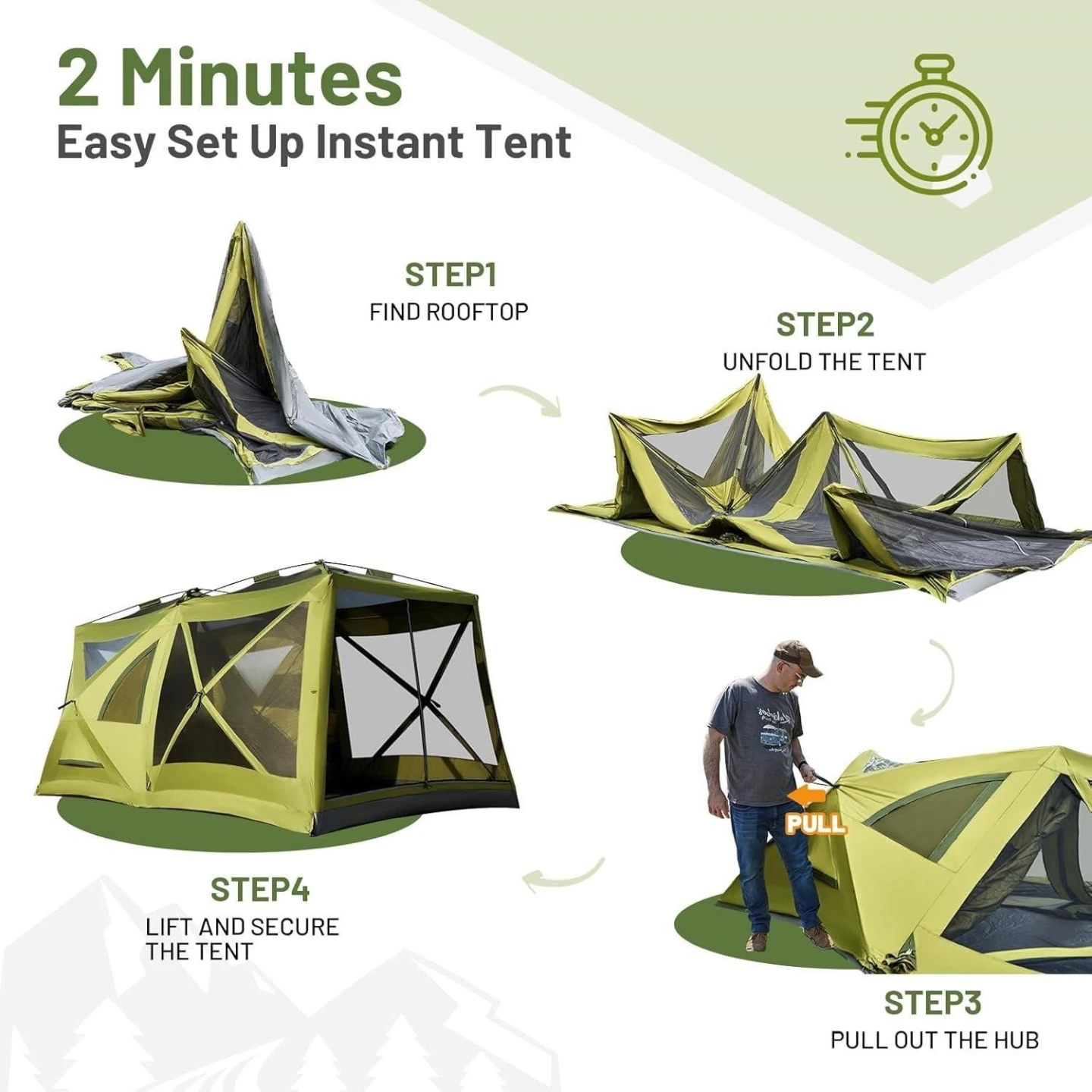 Timber ridge  8  Person Instant Pop-Up Tent - photo 3