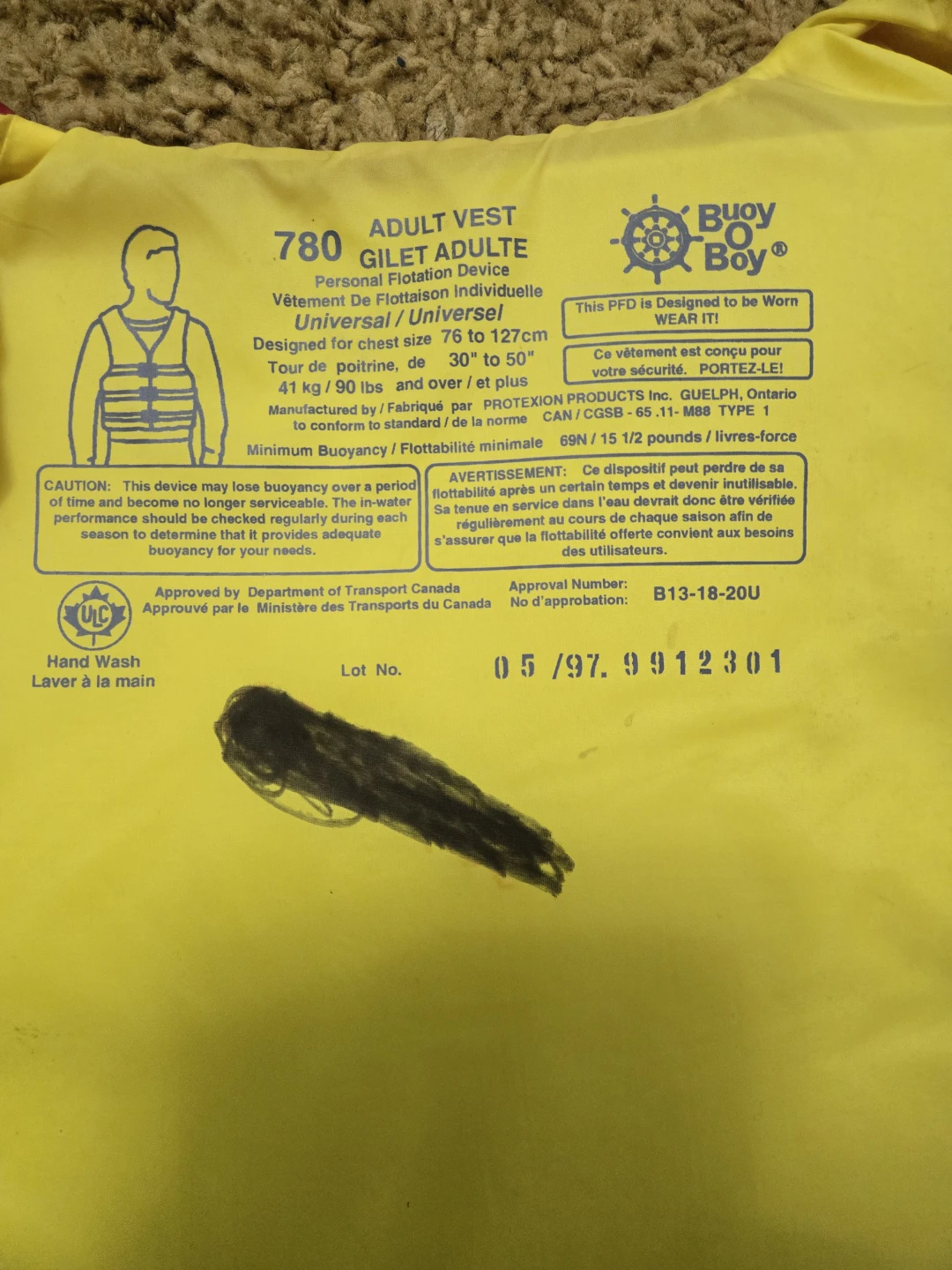 Buoy O' Boy 780 Adult Vest Personal Flotation Device - photo 2