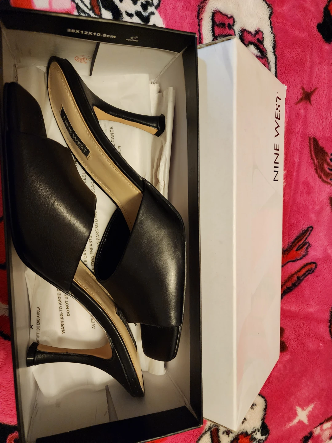 Nine West "Perfect" Black Mules - Size 9.5 - photo 3