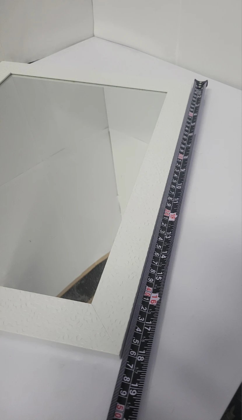 White Framed Wall Mirror - photo 4