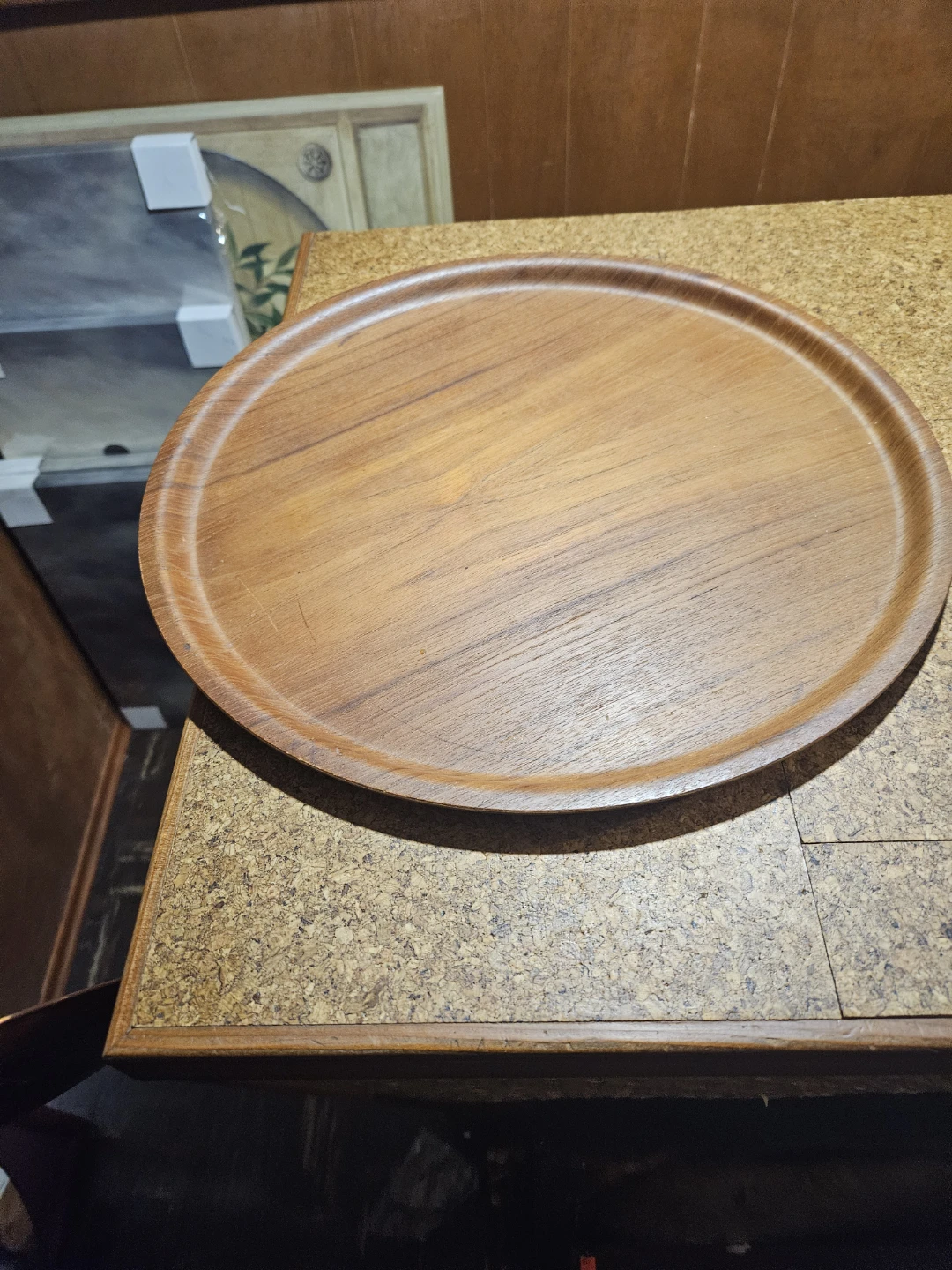 Vintage Copper and Teak Serving Trays - photo 4