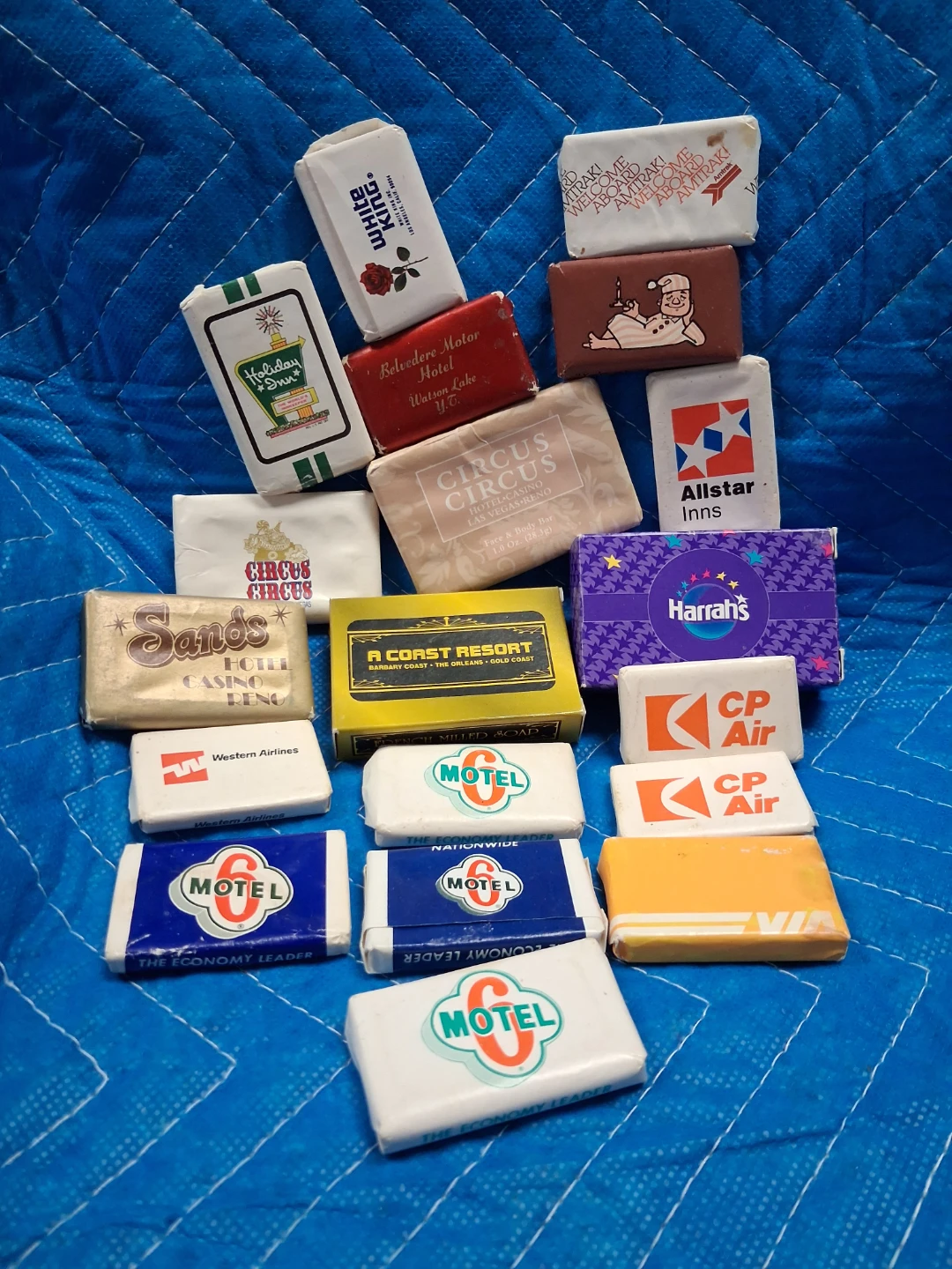 Assorted Hotel & Motel Soaps Collection