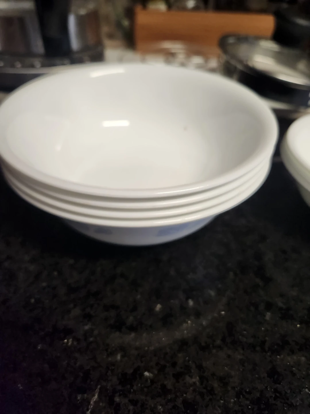 4 ea Corelle Winter Frost White 18 oz Glass Cereal/Soup Bowl - photo 2