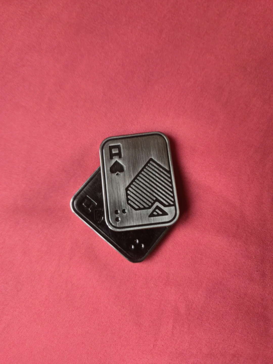 Ace of Spades Metal Coin fidget - photo 2