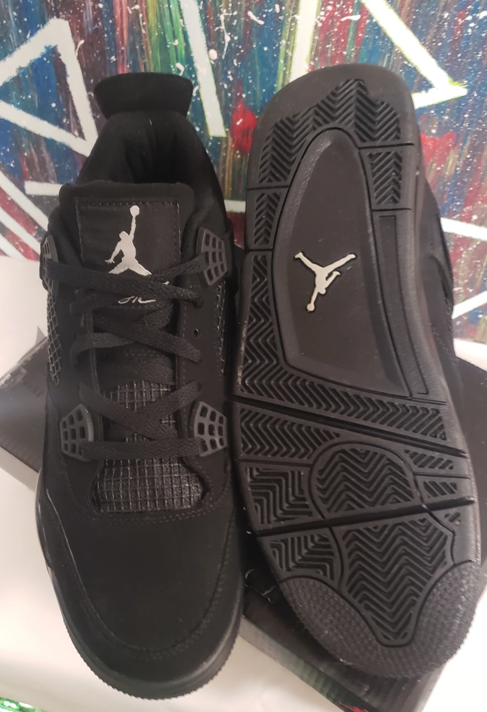 Bra Jordan 4 Black Cat Size 10 - photo 5