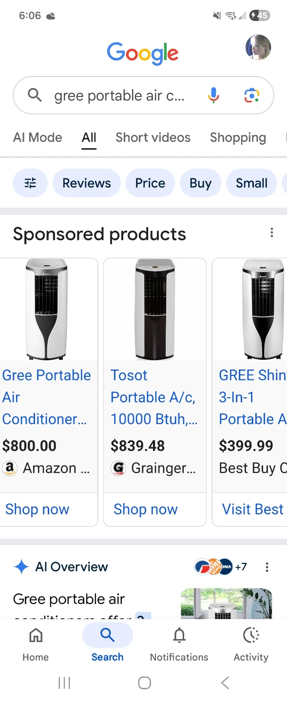 Gree Portable Air Conditioner 10,000 BTU - photo 3