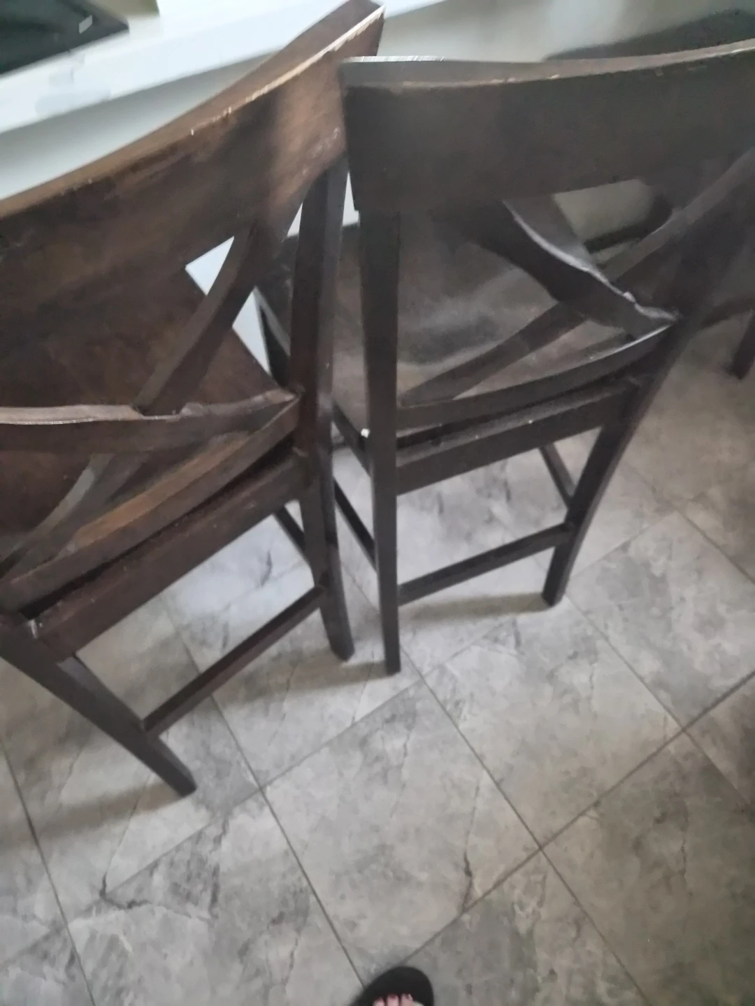 Maple High Top Table with 8 matching chairs - photo 2