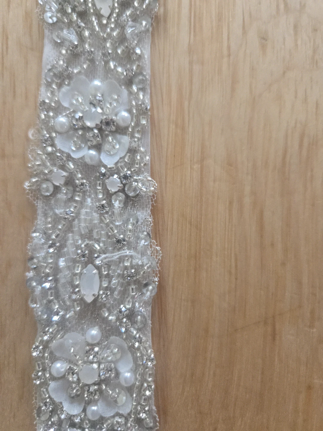 Justin Alexander Beaded Bridal Belt - photo 3