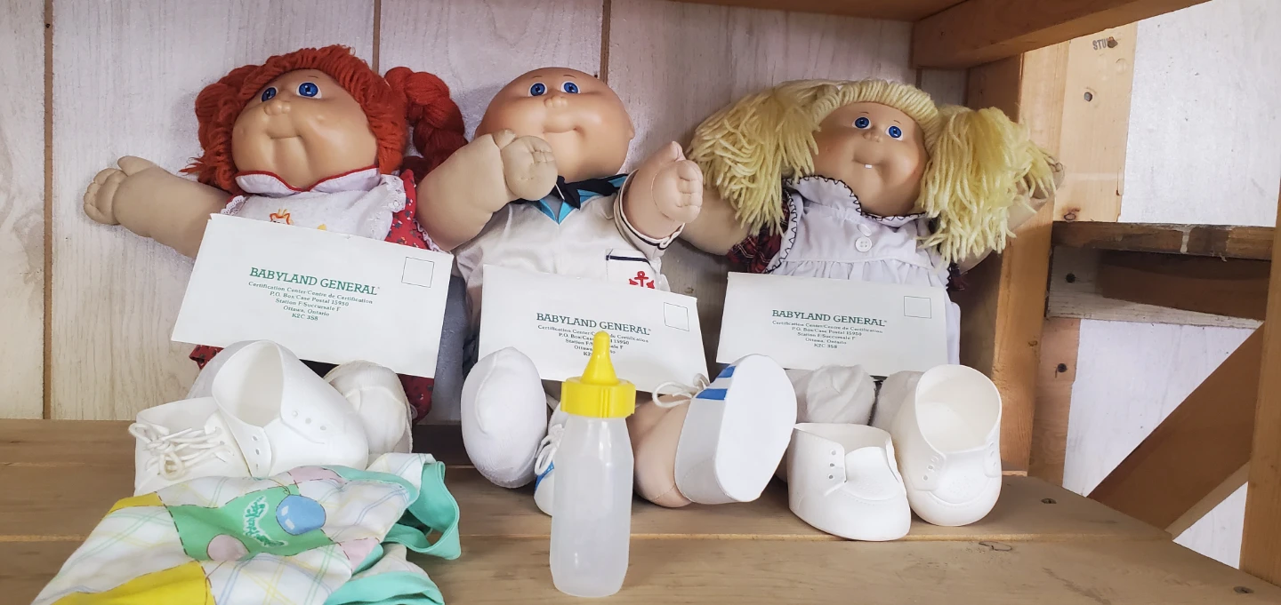 Vintage 1980's Cabbage Patch Kids Dolls with Accessories