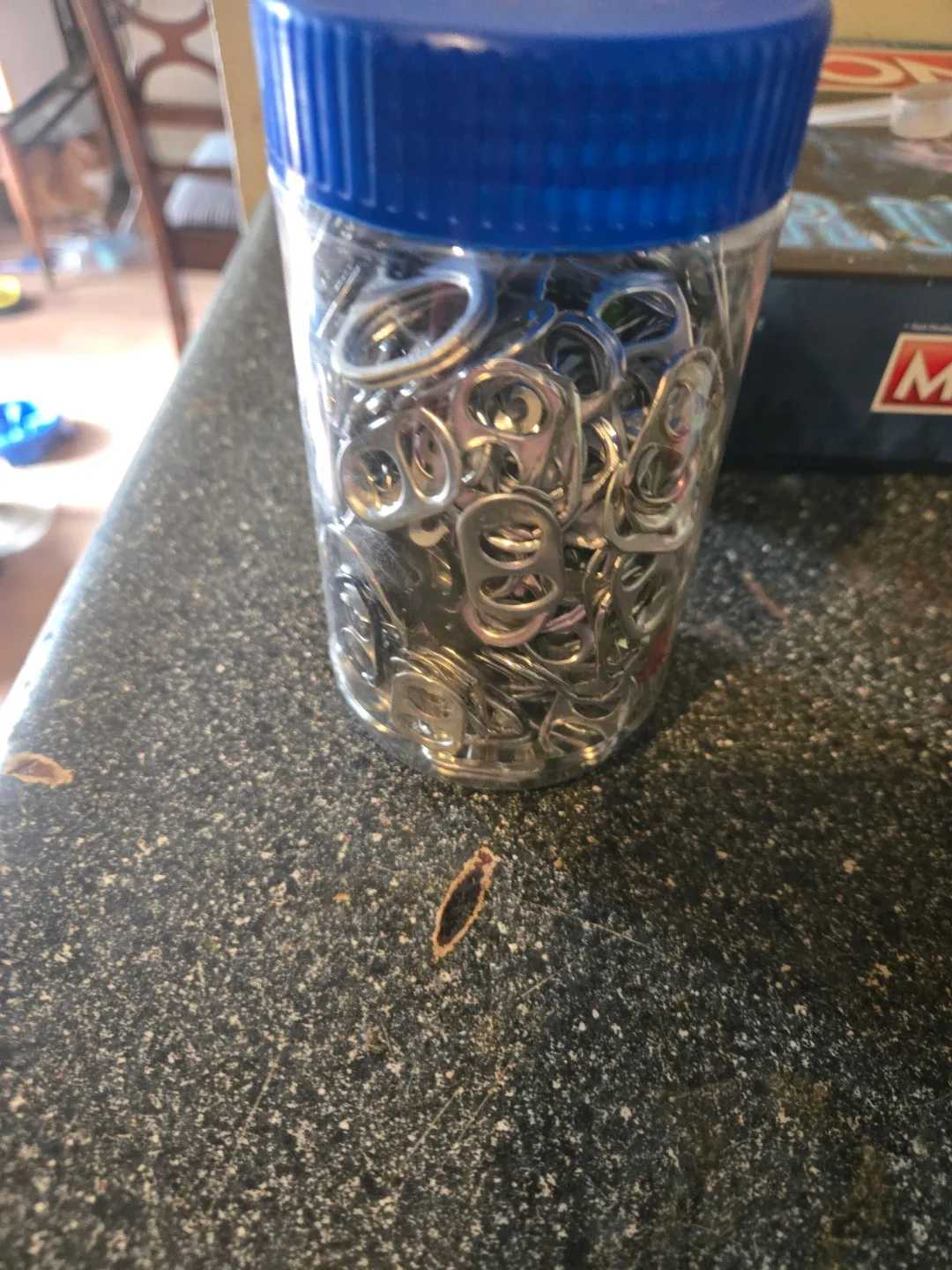 Container of Pop Tab Rings