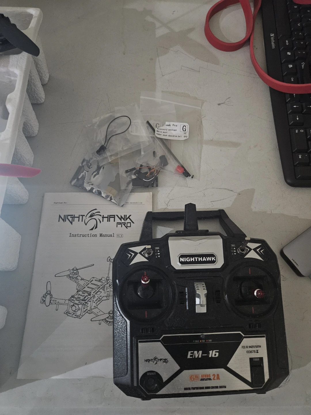 Never used. Nighthawk Pro FPV Drone with RadioLink Controller - photo 2