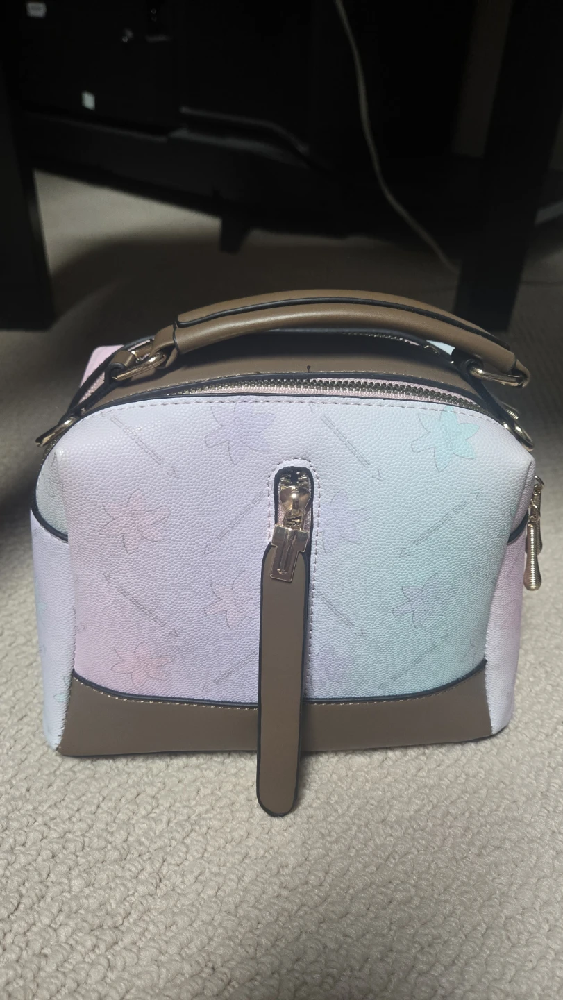 Women's Crossbody Bag with Floral Pattern