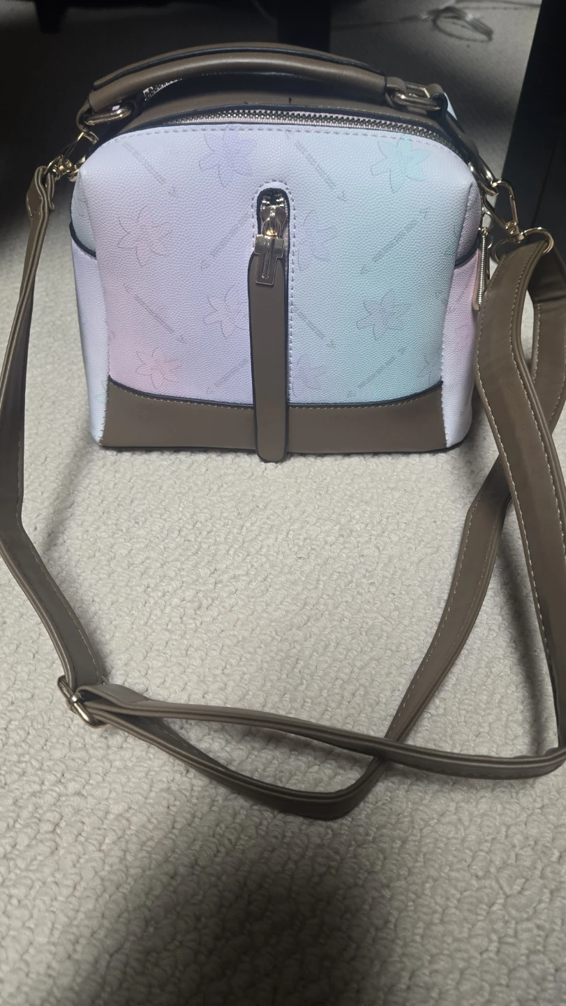 Women's Crossbody Bag with Floral Pattern - photo 4