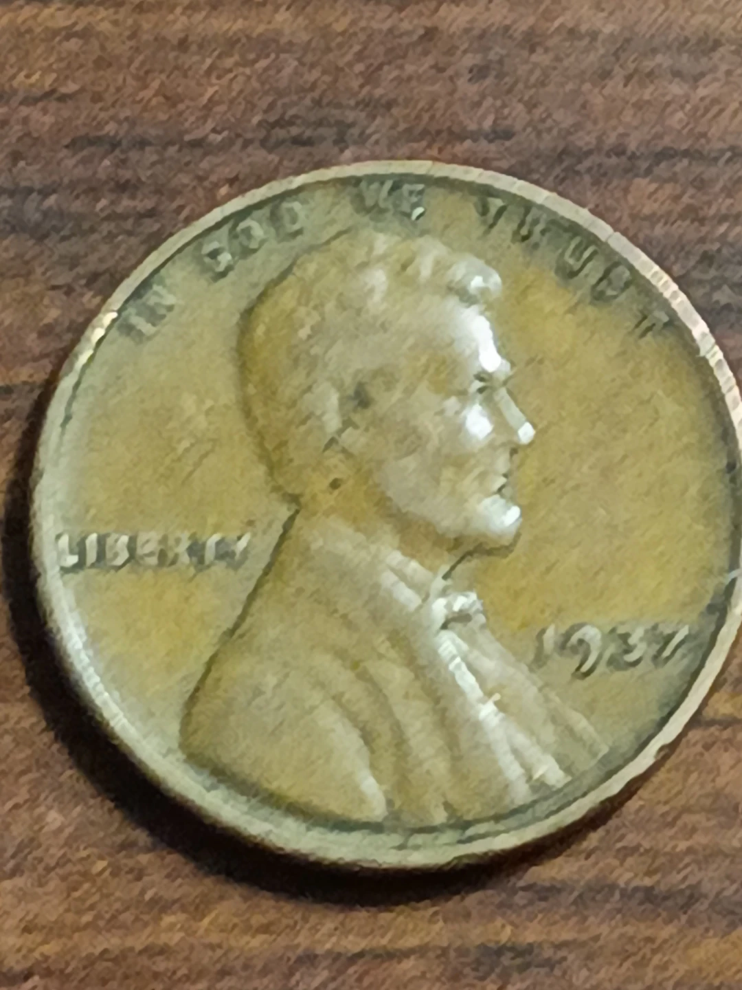 1937 US Penny - One Cent Coin