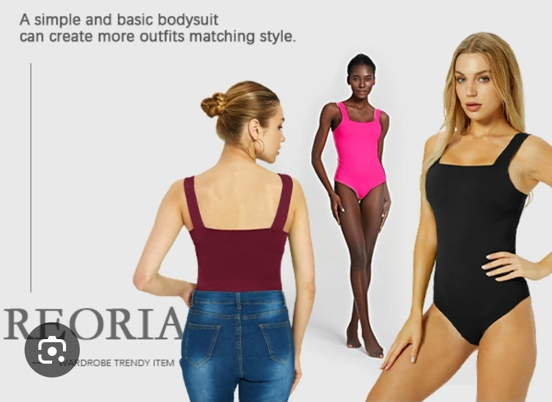 BNWT Pink Square Neck Tank Bodysuit - Small - photo 4
