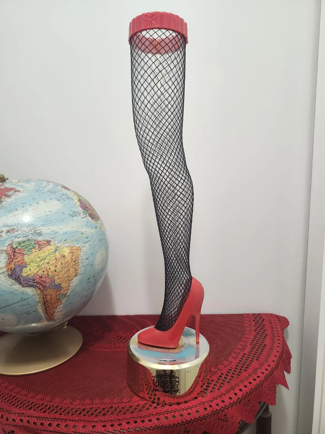 The Famous and Rare Golden Nugget Fishnet Stocking cup &  Bank