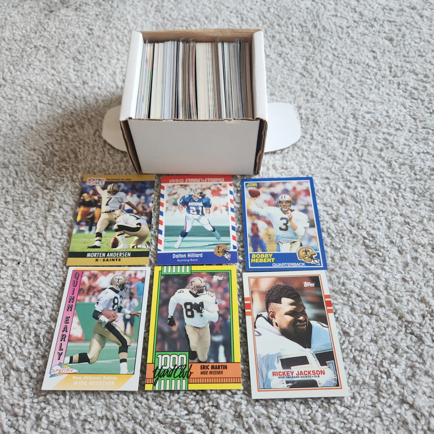New Orleans Saints, 200 Football Cards Team lot - photo 4