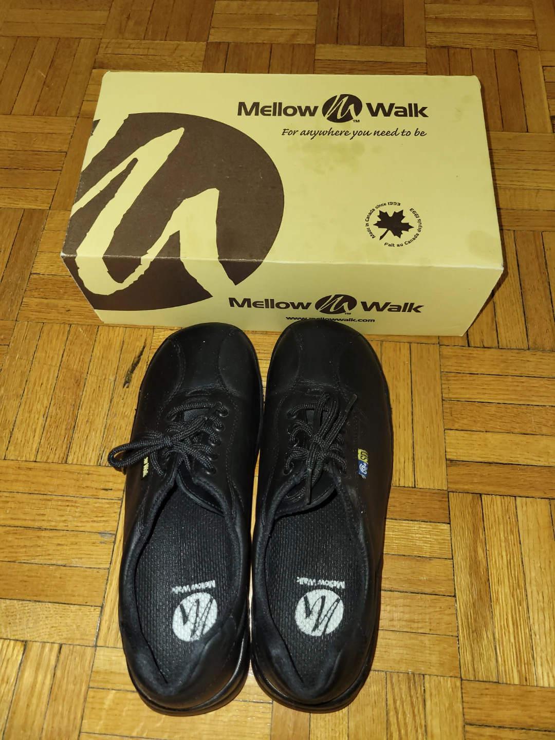 Mellow Walk Black CSA Grade 1 Shoes - Size 7.5 Wide