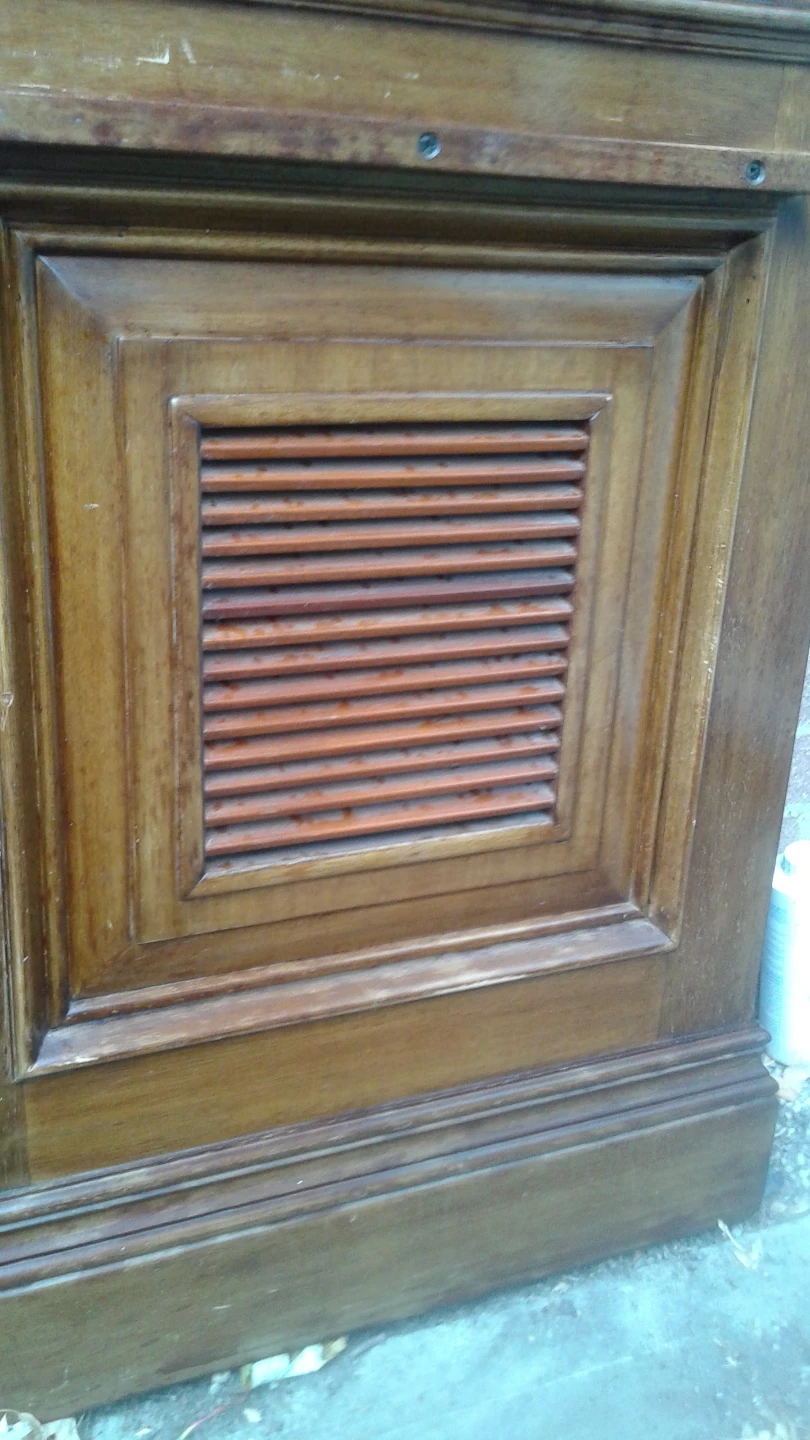 Antique Wooden Side Table Cabinet - photo 2
