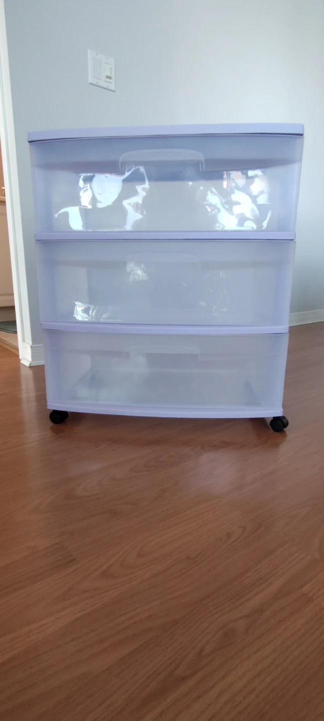 Sterilite 3 Drawer Plastic Rolling Cart - photo 3
