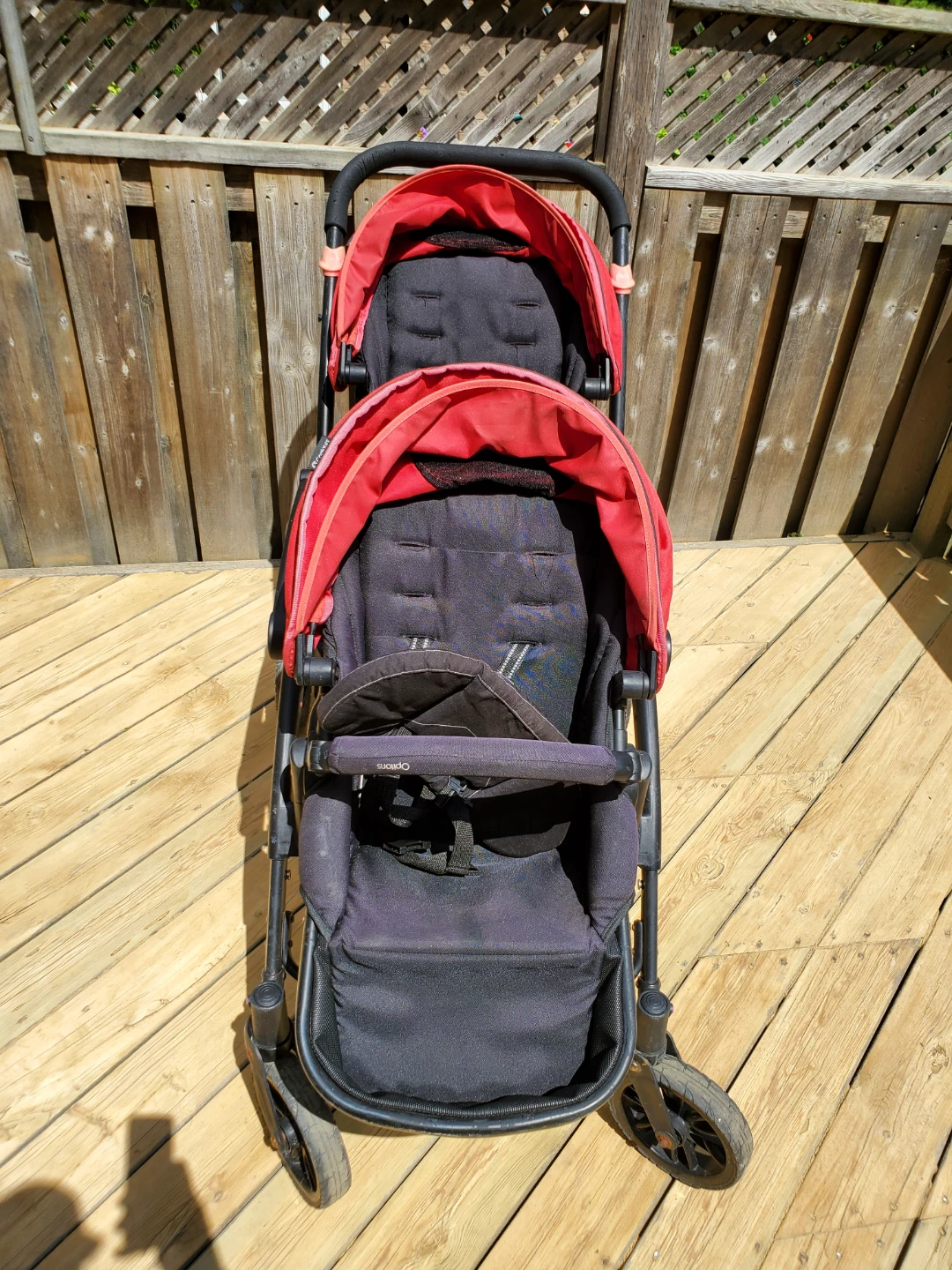 Contours Options Double Stroller - Red/Black - photo 3