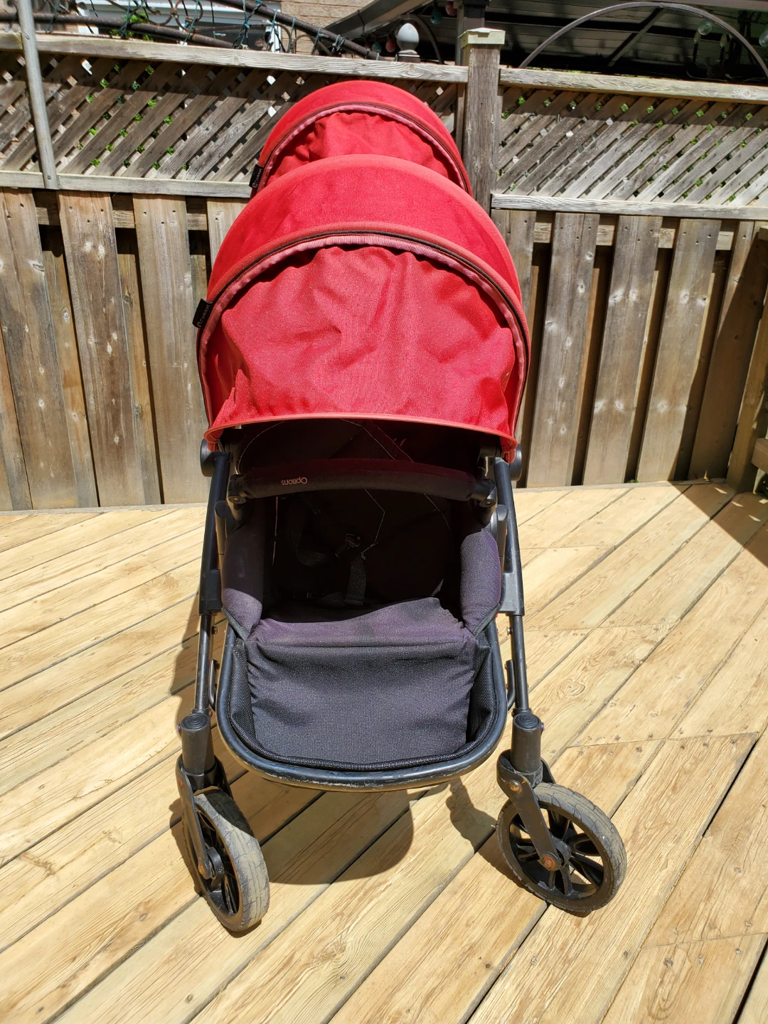 Contours Options Double Stroller - Red/Black - photo 4