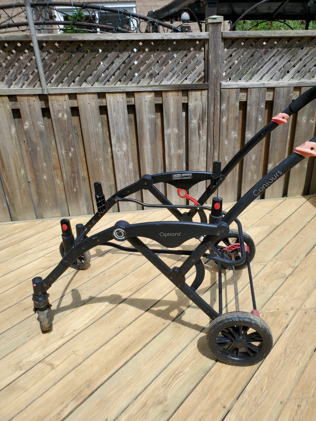 Contours Options Double Stroller - Red/Black - photo 5