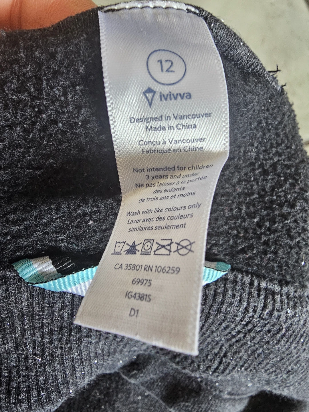 Ivivva Girl's Size 12 Zip-Up Hoodie - photo 3