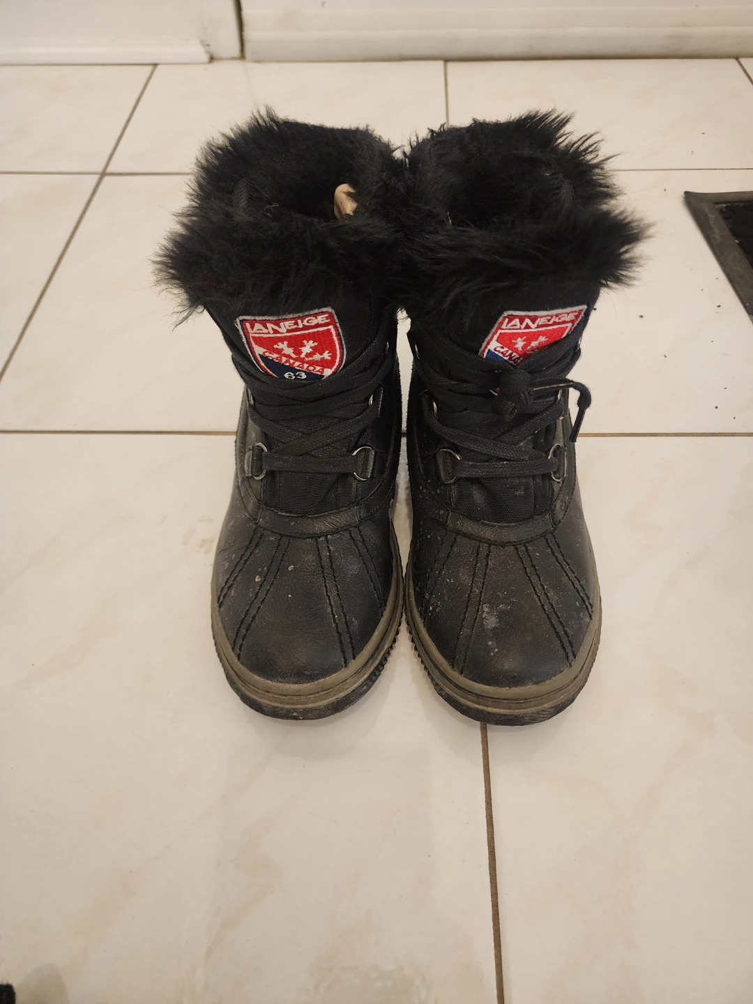 LANEIGE Women's Black Waterproof Winter Boots